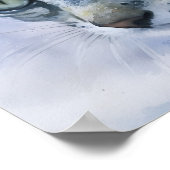 Grey Tabby Kitten Wasserfarben Art Collection Poster (Ecke)