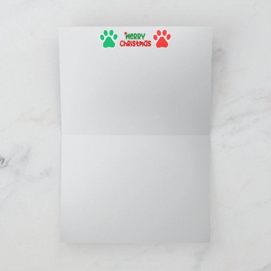 Grey Tabby Reindeer Karte (Innenseite)