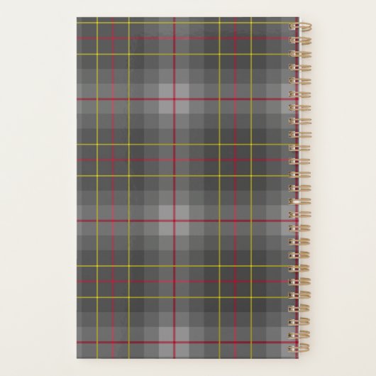 Grey Tartan Planner  Planer (Rückseite)