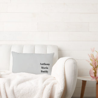 Grey Throw Pillow Lendenkissen