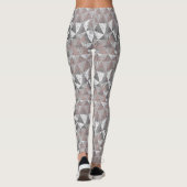 grey tones geometric pattern with triangles leggings (Rückseite)