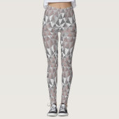 grey tones geometric pattern with triangles leggings (Vorderseite)