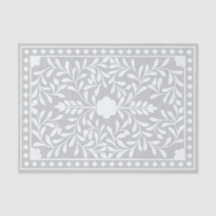 Grey Traditional Bone Inlay Decoupage Paper