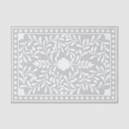 Grey Traditional Bone Inlay Decoupage Paper Seidenpapier