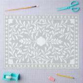 Grey Traditional Bone Inlay Decoupage Paper Seidenpapier (Basteln)