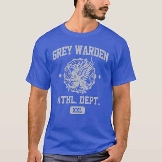 Grey Warden Athletic Department Dragon Age Gym Sty T-Shirt (Vorderseite)