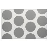 Grey White Big Polka Dots Fabric Stoff (Fat Quarter (45,7 x 55,9 cm))