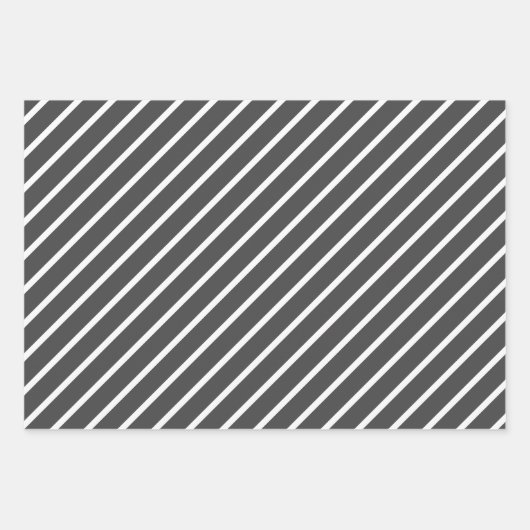 Grey & White Fun Multi-Patterns Geschenkpapier Set (Vorderseite 2)