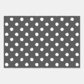 Grey & White Fun Multi-Patterns Geschenkpapier Set (Vorderseite)
