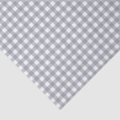 Grey White Gingham Seidenpapier (Detail)
