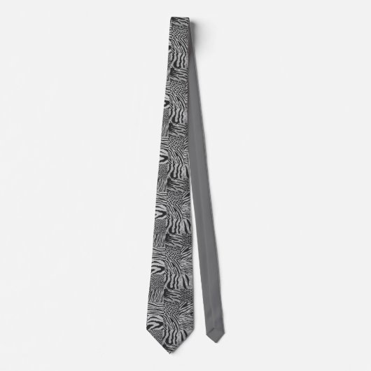 Grey Wild Aesthetics Neck Tie Krawatte (Vorderseite)