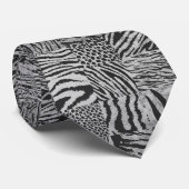 Grey Wild Aesthetics Neck Tie Krawatte (Gerollt)