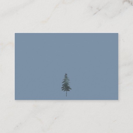 Grey Wilderness Baby Shower Book Request Insert Treuekarte (Rückseite)