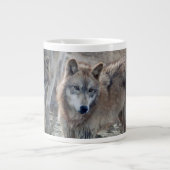 grey-wolf-14 Jumbo-Tasse (Vorderseite)