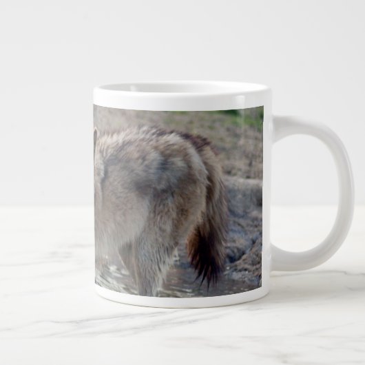 grey-wolf-14 Jumbo-Tasse (Rechts)