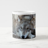 grey-wolf-20 Jumbo-Tasse (Vorderseite)