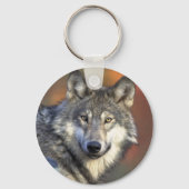 Grey Wolf Key Chain Schlüsselanhänger (Vorderseite)