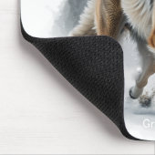 Grey Wolf Tierart Mousepad (Ecke)
