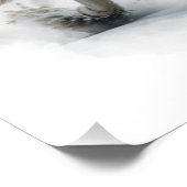 Grey Wolf Tierart Poster (Ecke)