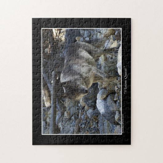 Grey Wolf Wild Animal Puzzle (Vertikal)