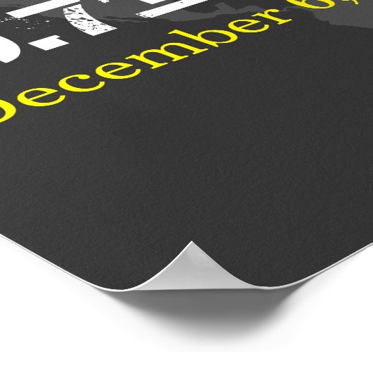 Grey World koordiniert das Datum des Hochzeitssond Poster (Ecke)