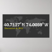 Grey World koordiniert das Datum des Hochzeitssond Poster (Vorne)