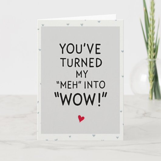 Grey You Make Life Wow Karte (Vorderseite)