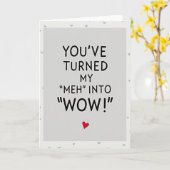 Grey You Make Life Wow Karte (Gelbe Blume)