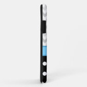 Grey Zickzack Black Polka Dot Blue iPhone 5 Fall Case-Mate iPhone Hülle (Hinten/Rechts)
