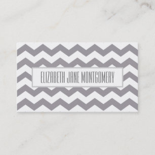 GreyChevron moderne Verabredungs-Visitenkarte Terminkarte