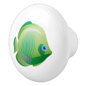 Greyerischer tropischer Cartoon Keramikknauf (Rechts)