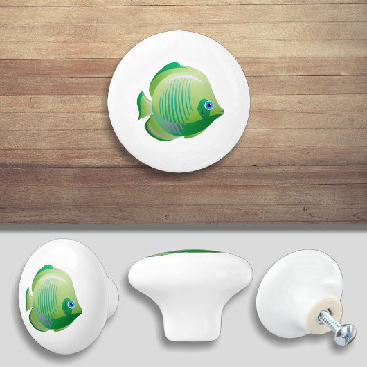 Greyerischer tropischer Cartoon Keramikknauf