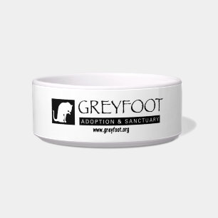 Greyfoot Katzen-Rettungs-Logo-Haustier-Schüssel Napf