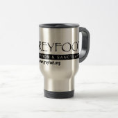 Greyfoot Katzen-Rettungs-Logo-Reise-Tasse Reisebecher (VorderseiteRechts)