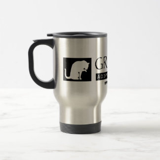 Greyfoot Katzen-Rettungs-Logo-Reise-Tasse Reisebecher