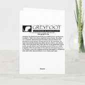 Greyfoot Katzen-Rettungs-siamesische Karte (Rückseite)