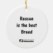 Greyfoot Katzen-Rettungs-silbernes Keramik Ornament (Hinten)