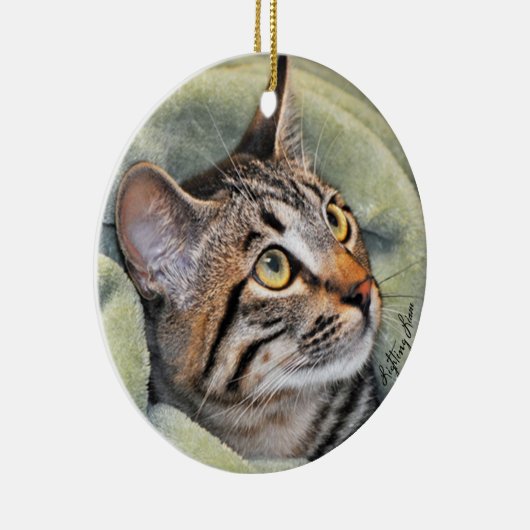 Greyfoot Katzen-Rettungs-silbernes Keramikornament (Rechts)