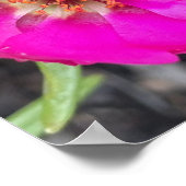 greyforaday Lila florale Printwerbung Poster (Ecke)