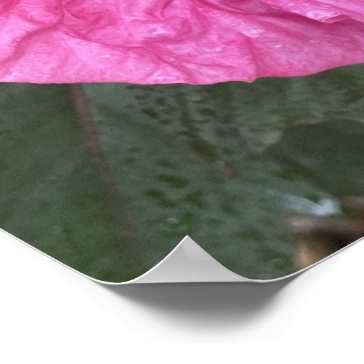 greyforaday Lila florale Printwerbung Poster (Ecke)