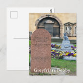 Greyfriars Bobby, Edinburgh Postkarte (Vorne/Hinten)