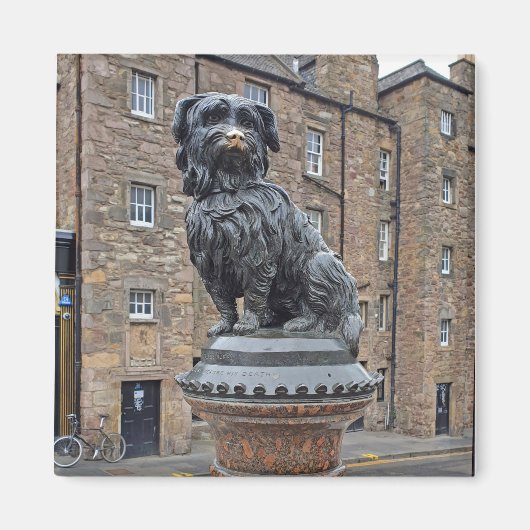 Greyfriars Bobby Statue in Edinburgh Magnet (Vorne)
