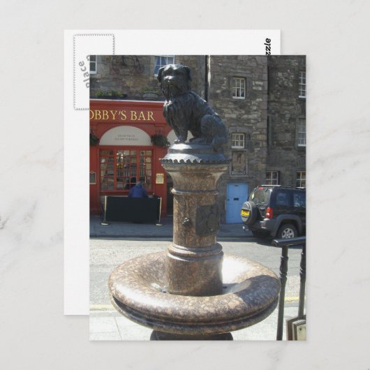 GREYFRIERS BOBBY EDINBURGH POSTKARTE (Vorne/Hinten)