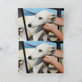 Greyhound 3D-Effekt Geburtstagskarte Karte (Innenseite)