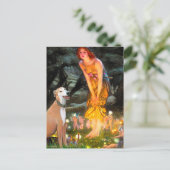 Greyhound 9B - Mitte Eve Postkarte (Stehend Vorderseite)