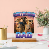 Greyhound Acrylschild (Hochzeit)