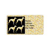 Greyhound Adressaufkleber (Vorne)