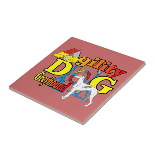 Greyhound-Agility Fliese (Seite)