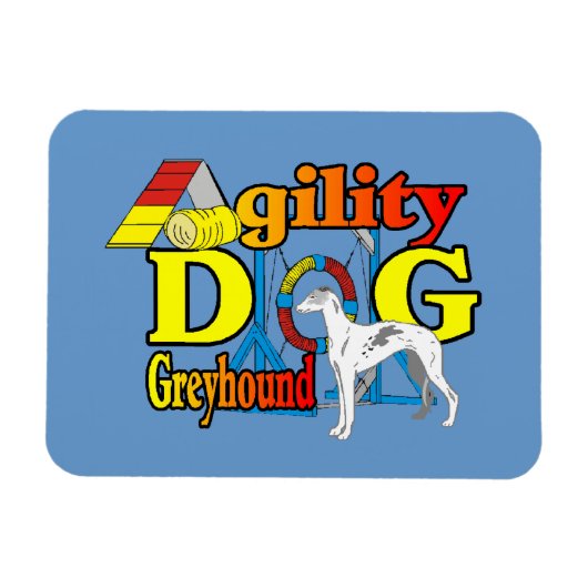 Greyhound-Agility Magnet (Horizontal)