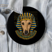 Greyhound Ägyptischer Pharao Historiker Button (Beispiel)